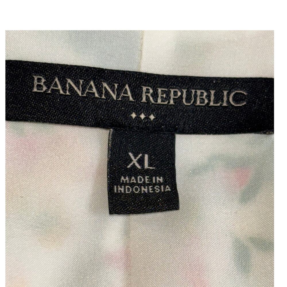 Banana Republic V-Neck Floral  Long Sleeved Dress Size XL - Picture 4 of 11
